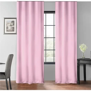 Evdepo Home Pembe Petek Kadife Dokulu Fon Perde Pilesiz Düz Dikişli Ekstrafor Büzgü  120 x 260 cm