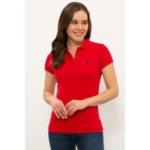 U.S. Polo Assn. Kadın Kırmızı Basic T-Shirt 50234714-VR030