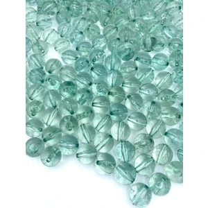 Hedef Bijuteri 14 mm Şeffaf Turkuaz Su Yeşili Akrilik Boncuk Çanta Boncuğu 250 gr ~300 Adet