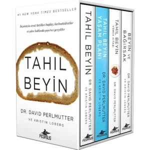 Tahıl Beyin Kutulu Özel Set (4 Kitap) (Tahıl Beyin + Tahıl Beyin Yaşam Planı + Tahıl Beyin Yemek Kitabı + Beyin ve Bağırsak) - David Perlmutter