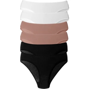 Merry Secret's Kadın Külot Likralı Penye 6'li Paket ( Premium Kutulu )