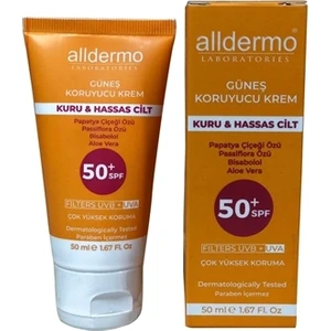 Spf 50+ Kuru Hassas Cilt Krem 50 ml Tüp