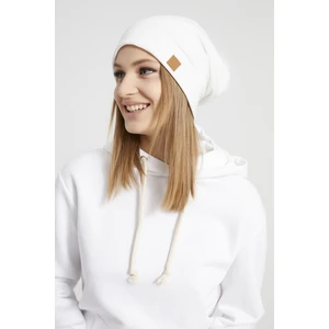Kadın Genç Kız, Efsane Beyaz Kürk Ponpon Detaylı  Şapka Bere -Spor, Rahat, Pamuklu, Termal Kumaş