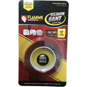 Silikonlu Çift Taraflı Bant 19MM 2 M