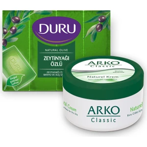 Zeytinyağlı Sabun 4X150GR ve Arko Classic Naturel Krem 300ML
