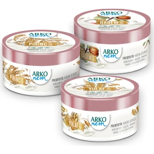 Arko Nem Prebiyotik Krem Serisi Badem - Pirinç - Yulaf Sütü 3X250ML