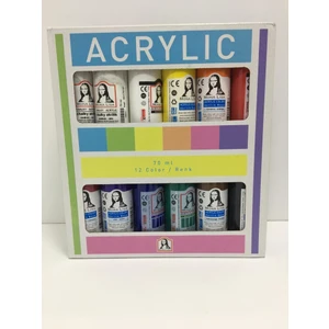 Monalisa Akrilik 12 x 70 ml Set Extra Beyaz