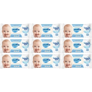 Islak Havlu Mendil Izotonik Hassas Ciltler 9 Lu Set 60 Yaprak Plastik Kapaklı