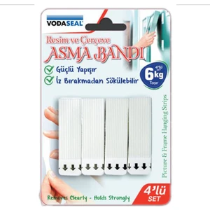 Iz Bırakmadan Sökülebilen Resim Çerçeve Tablo Asma Bandı