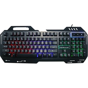 V1 RGB Işıklı Metal Yüzey Türkçe Q Kablolu Gaming Klavye