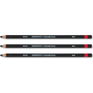 Charcoal Pencils Kömür Füzen Kalem Dark 3'lü