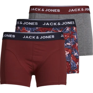 Jack & Jones 3'lü Desenli Boxer Paketi 12192800