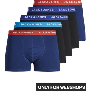 Jack & Jones 5'li Düz Renk Boxer Paketi 12144536