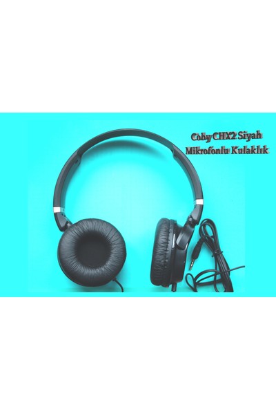 Coby Chx2 Kablolu Mikrofonlu Kulaküstü Kulaklık-Siyah