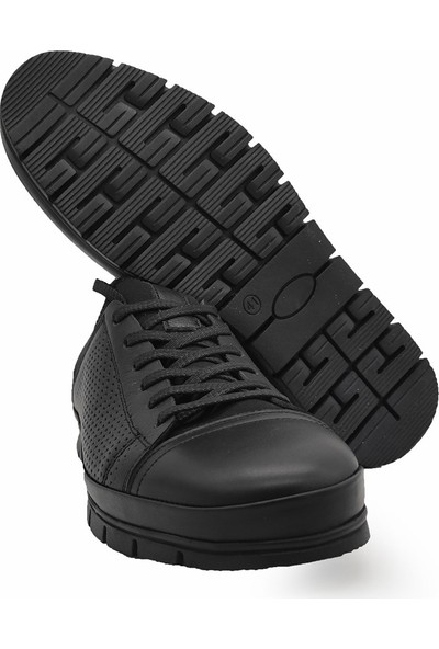 Rdesign 1453 Comfort Deri Siyah Erkek Ayakkabı