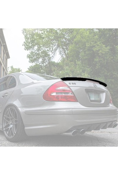 Araba Alışveriş Mercedes Tuning W211 Boyalı Piona Black Boyalı Spoyler/spoiler