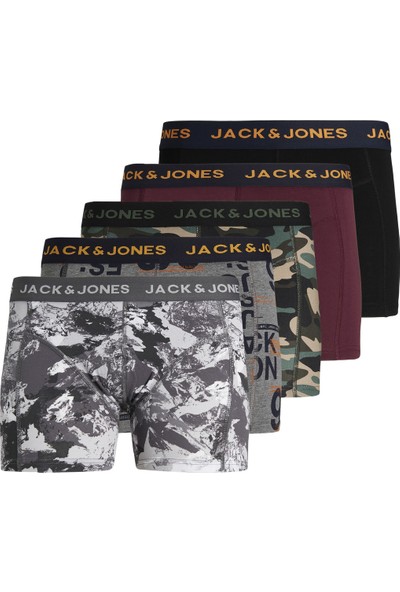 Jack & Jones 5'li Baskili Boxer Paketi 12196514