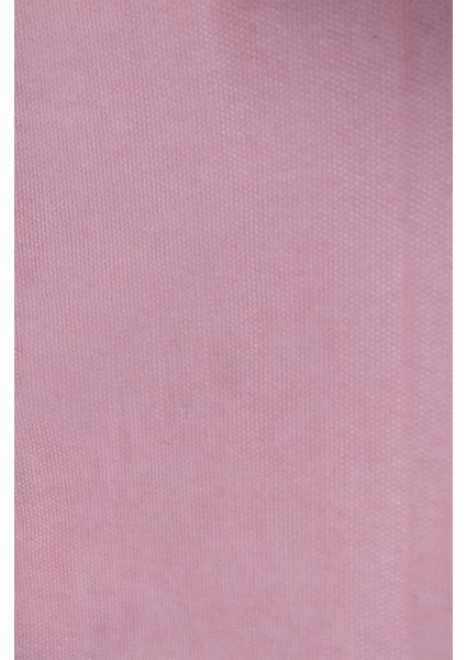 Pembe Petek Kadife Dokulu Fon Perde Pilesiz Düz Dikişli Ekstrafor Büzgü 160 x 250 cm