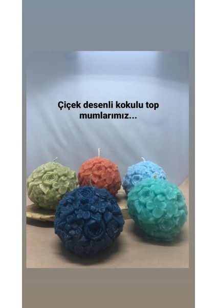 Mum Diyarı Çiçekli Top Muml