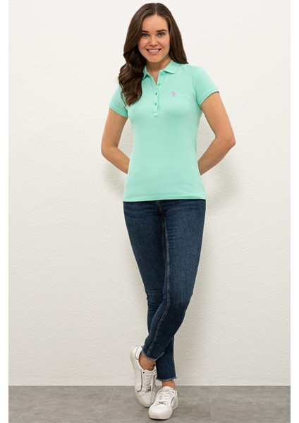 Kadın Mint Basic T-Shirt 50234714-VR090