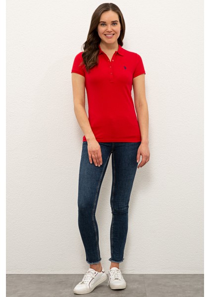 Kadın Kırmızı Basic T-Shirt 50234714-VR030