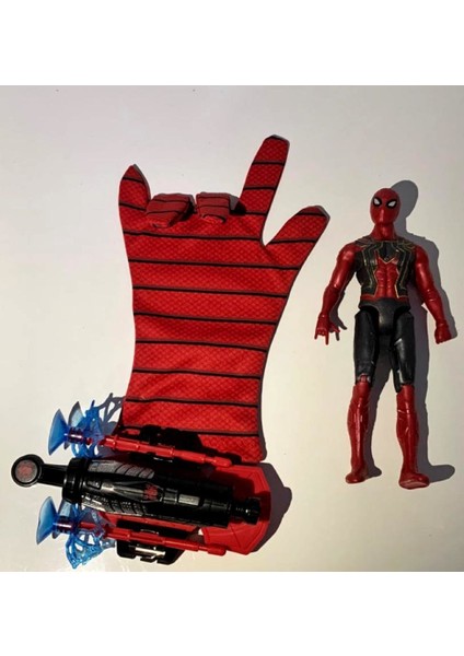 Ağ Atan Eldiven - Spiderman Figürlü Eldiven Seti