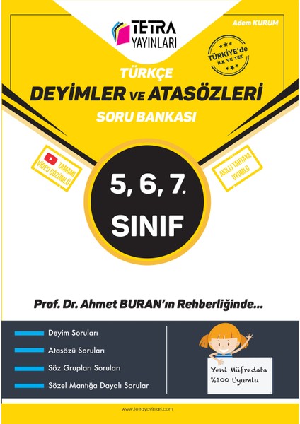 5-6-7. Sınıf Türkçe Deyimler ve Atasözleri Soru Bankası