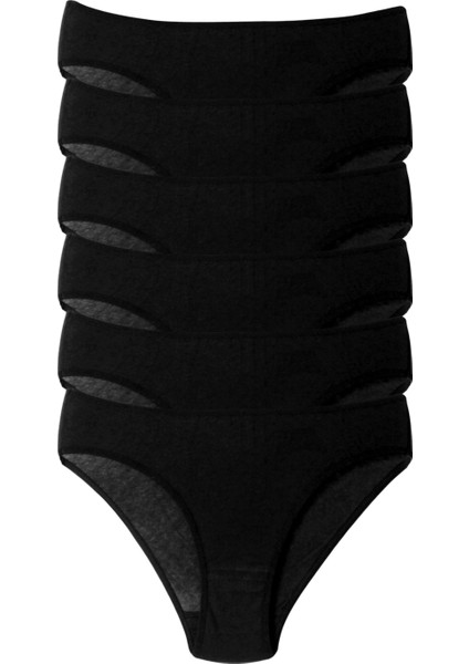 Merry Secret's Kadın Külot Likralı Penye 6'li Paket ( Premium Kutulu )