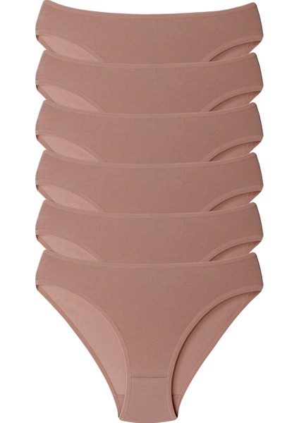 Merry Secret's Kadın Külot Likralı Penye 6'li Paket ( Premium Kutulu )