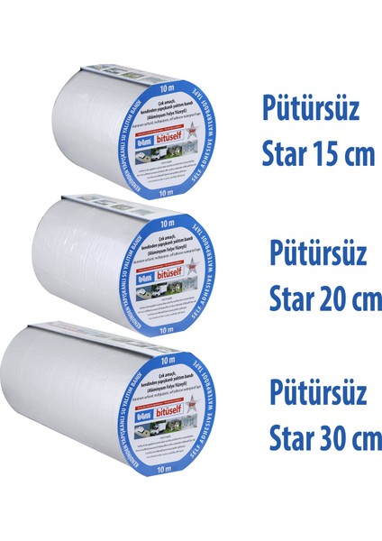 Folyolu Oto Ses Su Yalıtım Bantı Bandı 10-15-20-30-60 cm Pütürlü Model-20 cm fırsatları