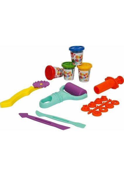Crafy Çantalı Oyun Hamuru Seti 200 Gr. S01002786 Turuncu