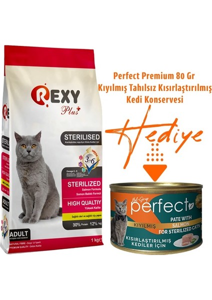 Kısırlaştırılmış Kedi Maması 1 kg + Konserve fiyatları