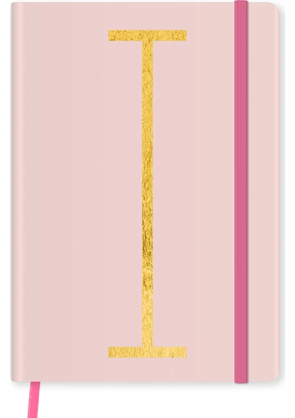 Monogram Harf Baskılı Defter: I