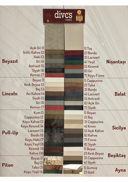 Lincoln Serisi Premium 1. Kalite Döşemelik Suni Deri 6 fiyatları