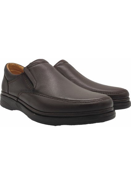 011 Hakiki Deri Comfort Kahve Ayakkabı