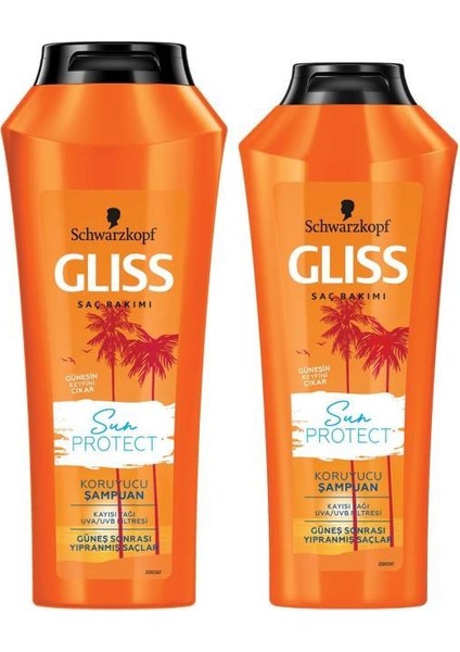 Sun Protect Şampuan 500 ml + Gliss Sun Protect Şampuan 360 ml