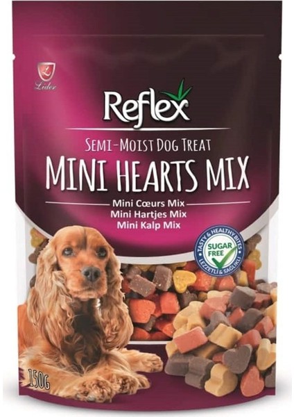 Semi-Moist Mini Mix Kalp Köpek Ödülü 150 gr 2'li Set Idili