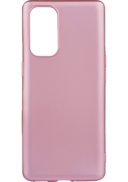 Oppo Reno 5 Pro Uyumlu Kılıf Matte Yumuşak Flexi Silikon Rosegold Renk Vprm