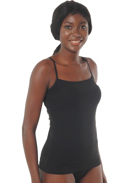 Kadın Modal ve Pamuk Ince Askılı Atlet-Siyah fiyatları