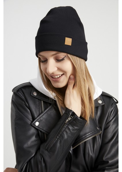 Kadın Genç Kız Siyah Şapka Bere - Spor, Rahat, %100 Pamuklu, El Yapımı, Yerli Üretim Farkı ile fiyatları