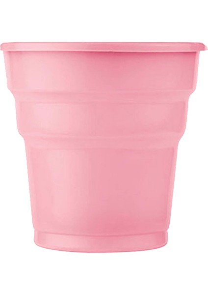 Pembe Plastik 16 Kişilik Tabak Bardak Çatal Set modelleri