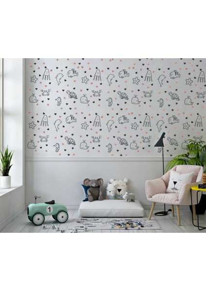Duvar Dekorasyon Kendin Yap Diy Kiti (Sevimli Deniz Canlıları)