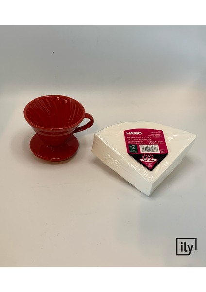 Ily Kahve Demleme Ve Hario V60 Filtre Kahve Demleme Kağıdı 100 Lü