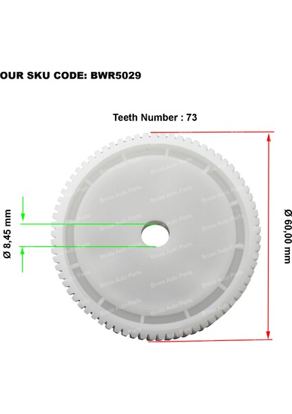 BWR5029 Hyundai Ford Lincoln Mark İçin Cam Kriko Motor Dişlisi 83460-2B000, 6L3Z1523201BA fiyatları