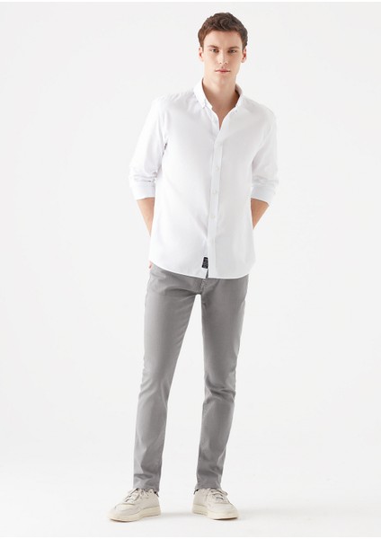 Erkek Jake Gri Gabardin Pantolon 0042231022