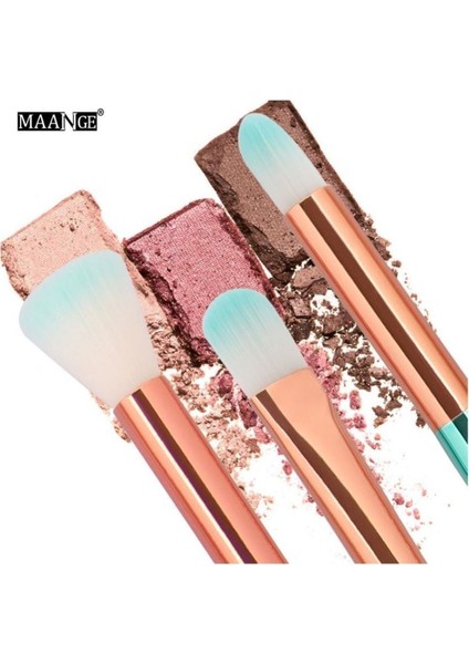 Denizkızı Mavi Makyaj Fırça 10'lu Set