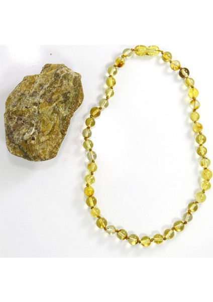 Doğal Damla Kehribar Bebek Kolye - 6,9 gr