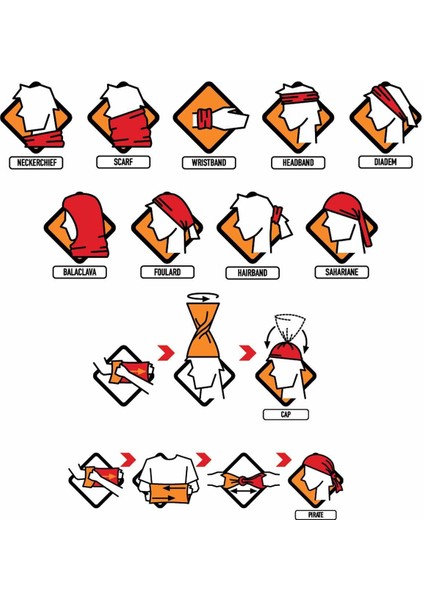 ® DeCollar Ktm Motocycle Boyunluk Bandana Balaklava fiyatları