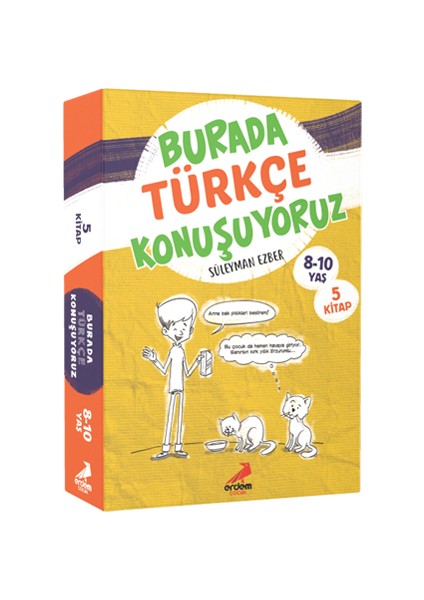 Burada Türkçe Konuşuyoruz (5 Kitap) 8-10 Yaş - Süleyman Ezber