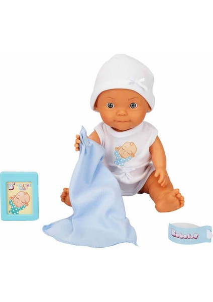 Bebelou Hoş Geldin Bebeği Sesli 30 Cm. Mavi